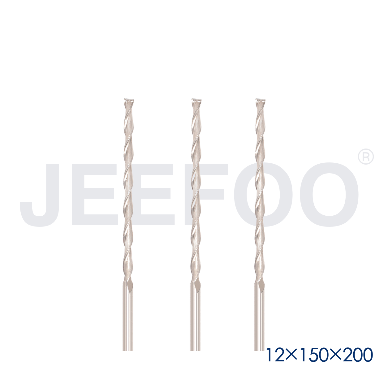 12x150Hx200L Two Spiral Flute Bits solid carbide end mill