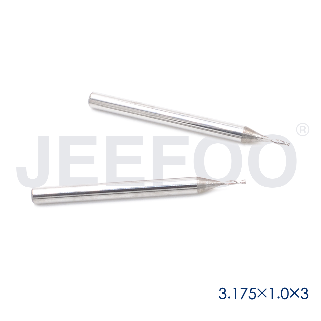 3.175x1.0x3 double flute CNC cutting tool