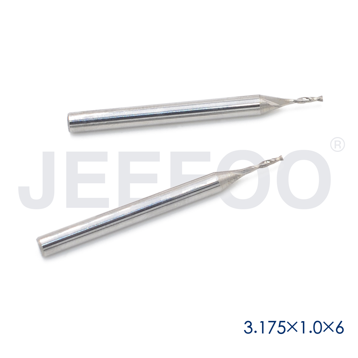 3.175x1.0x6 double flute CNC cutting tool