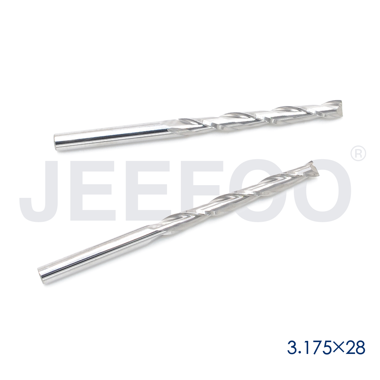 3.175x28 double flute CNC cutting tool