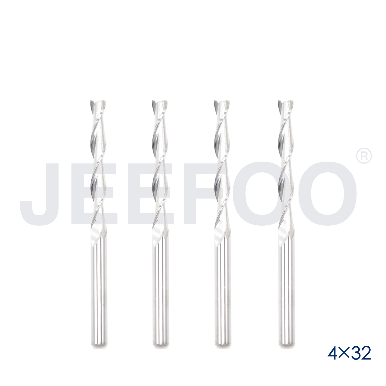 4x32 Two Spiral Flute Bits solid carbide end mill