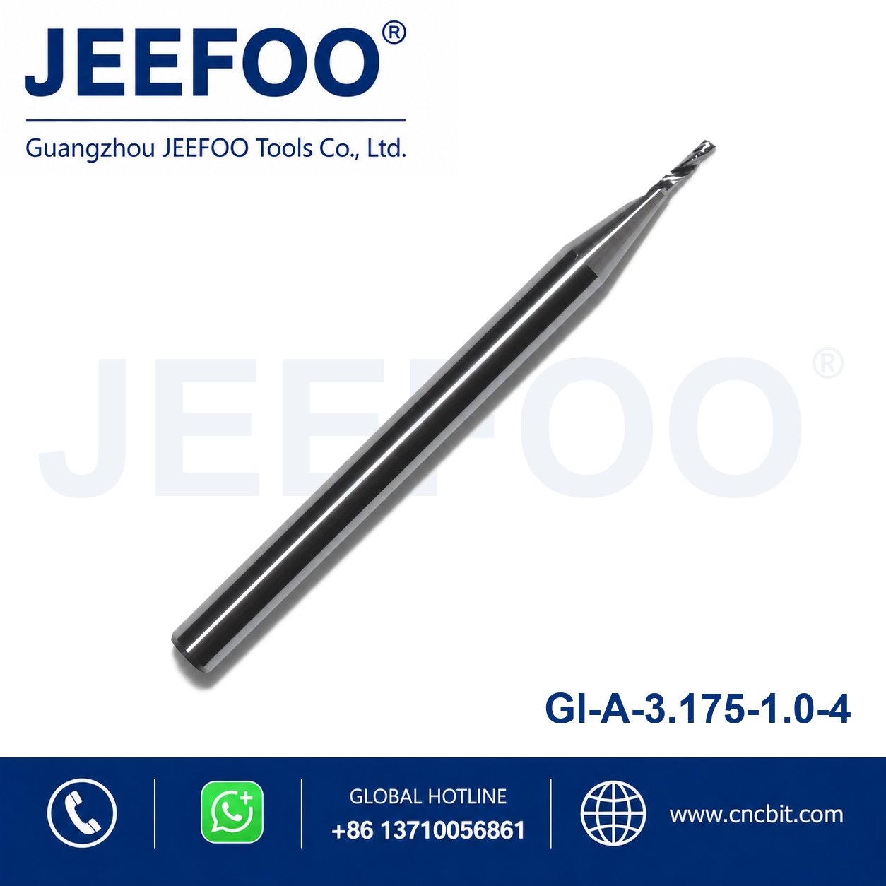 3.175x1.0x4 one flute router bit