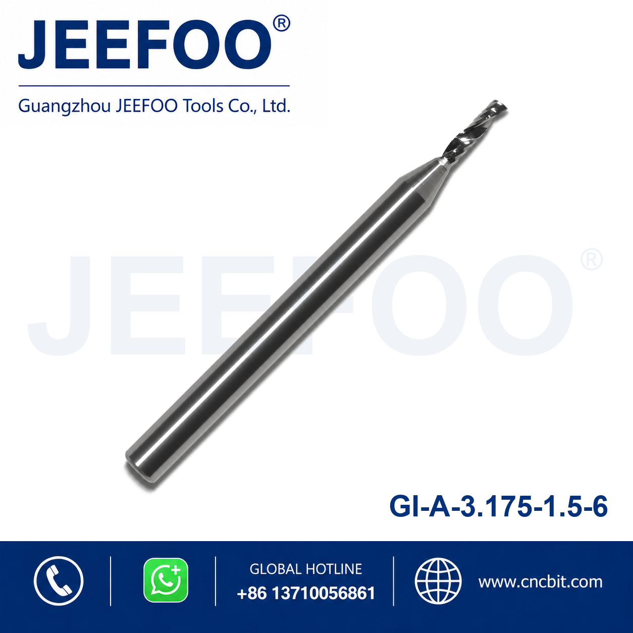 3.175x1.5x6 one flute router bit