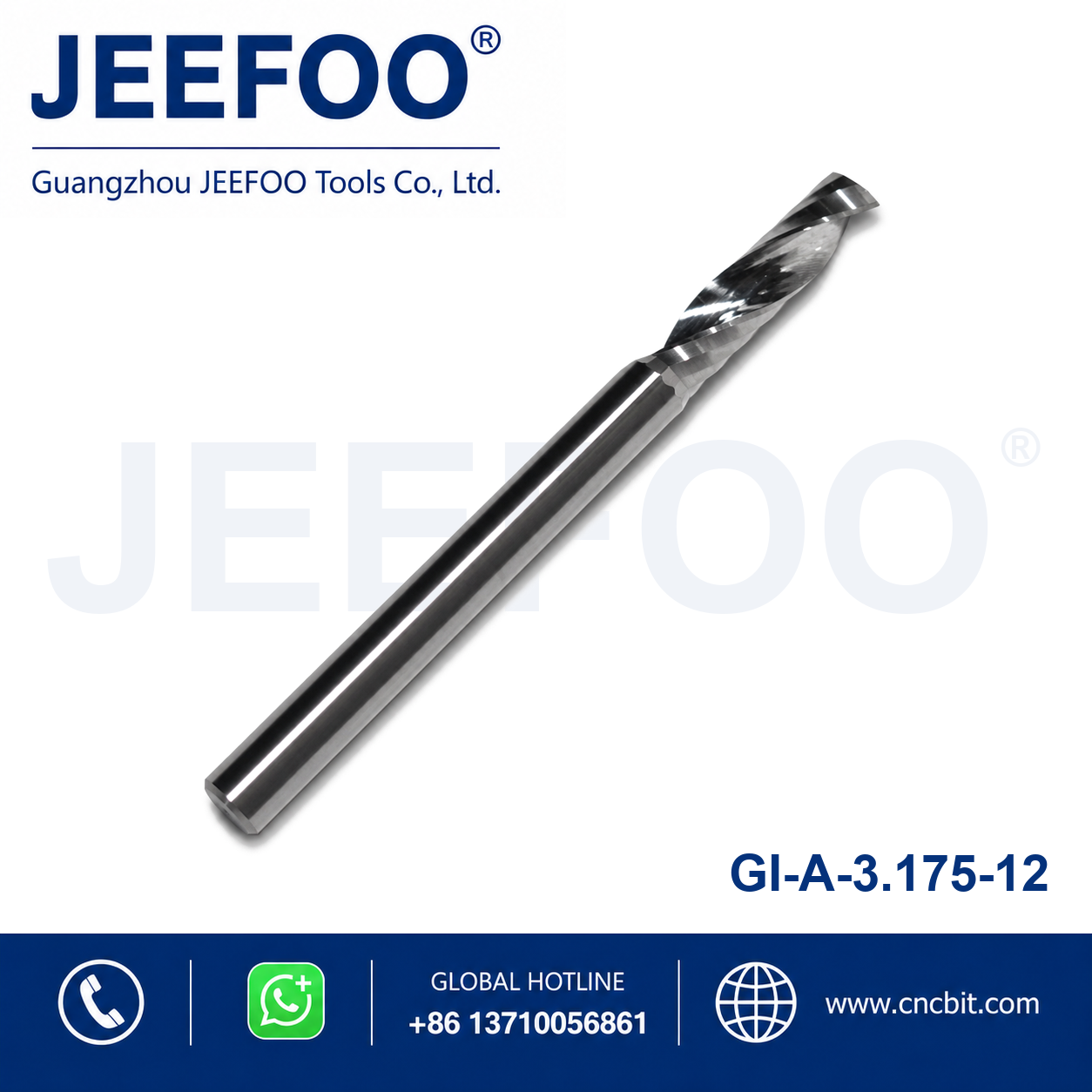 3.175x12 single flute router bit
