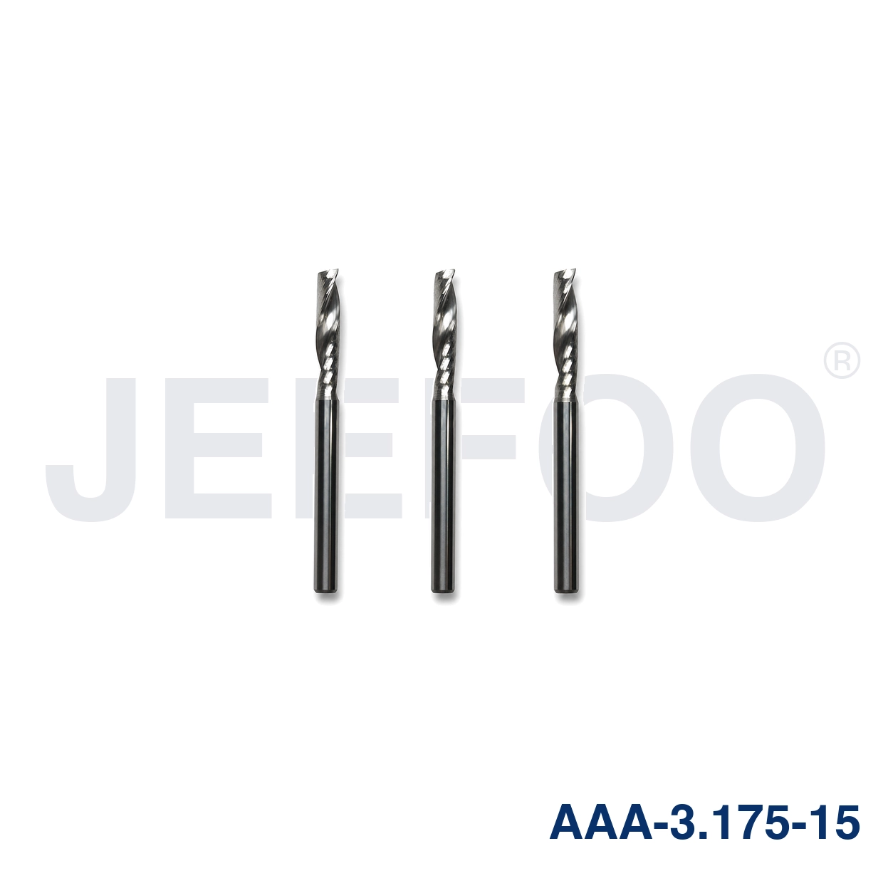3.175x15 AAA single spiral flute CNC router bit detail A