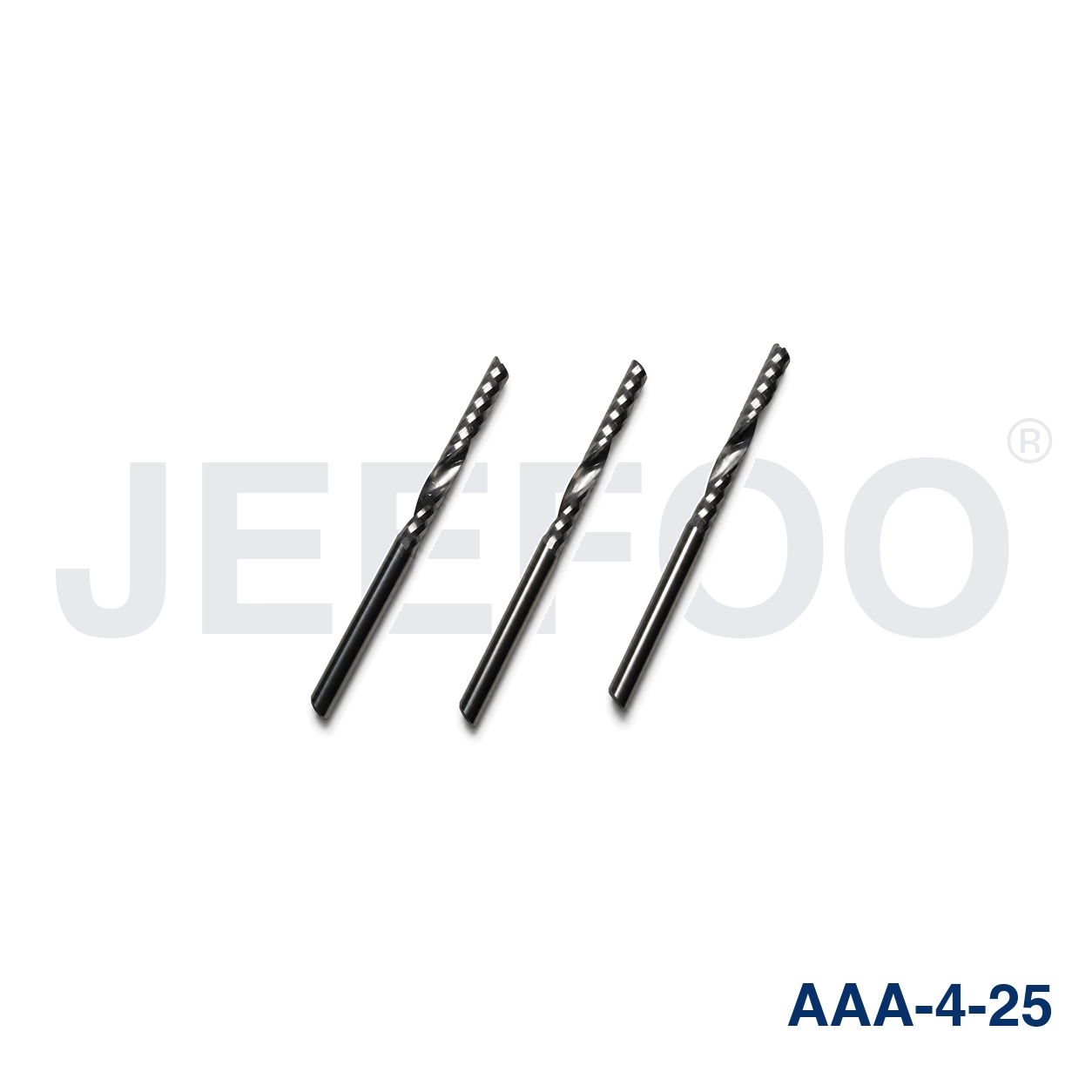 4x25 AAA single spiral flute CNC router bit detail B