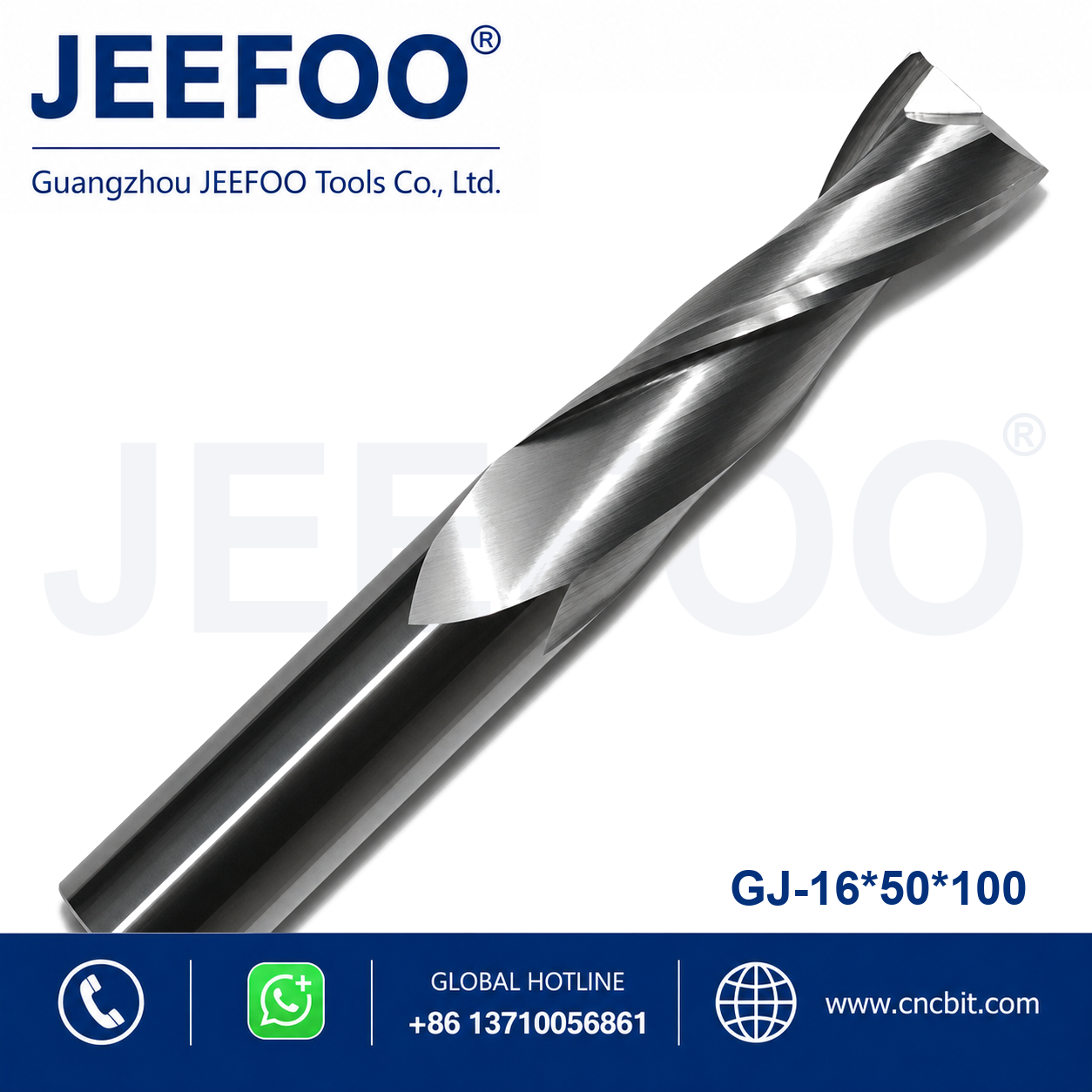 16x50x100 Two Spiral Flute Bits CNC router cutter