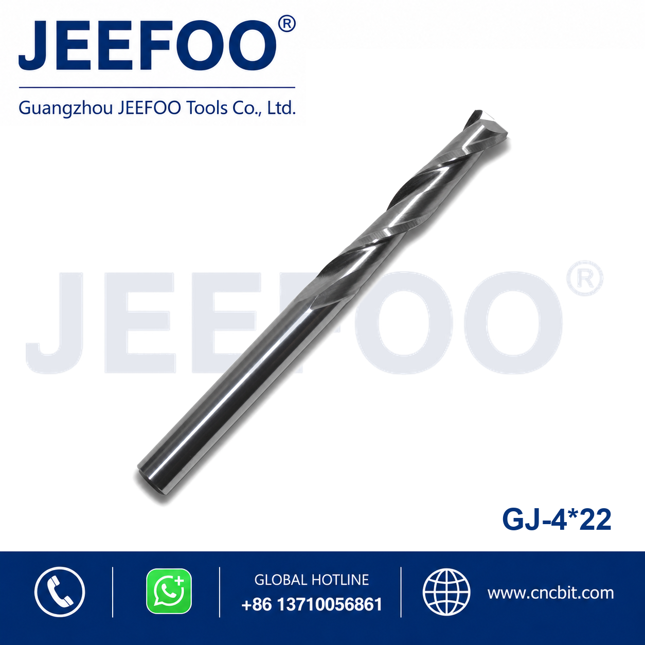 4x22 Two Spiral Flute Bits CNC router cutter