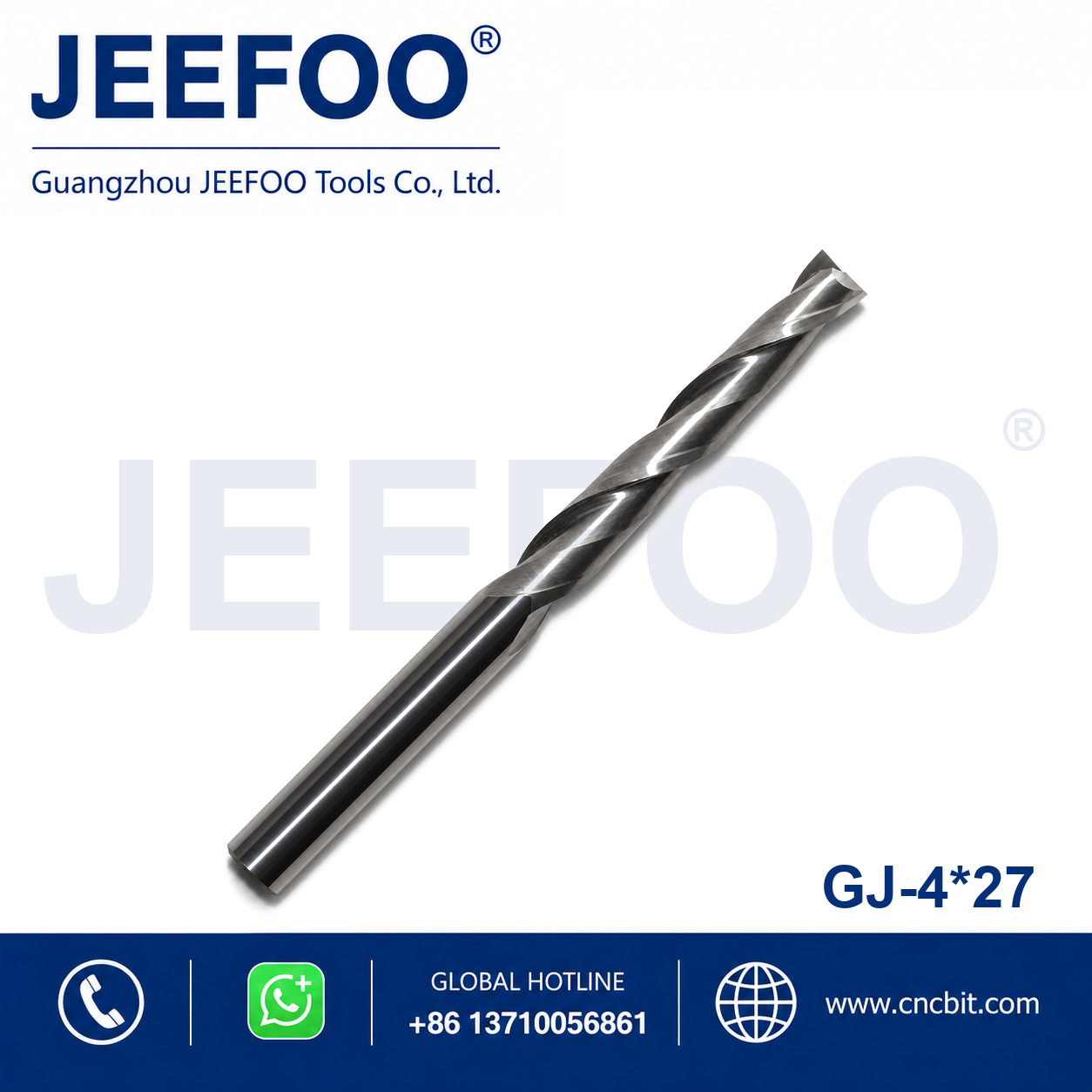 4x27 Two Spiral Flute Bits CNC router cutter