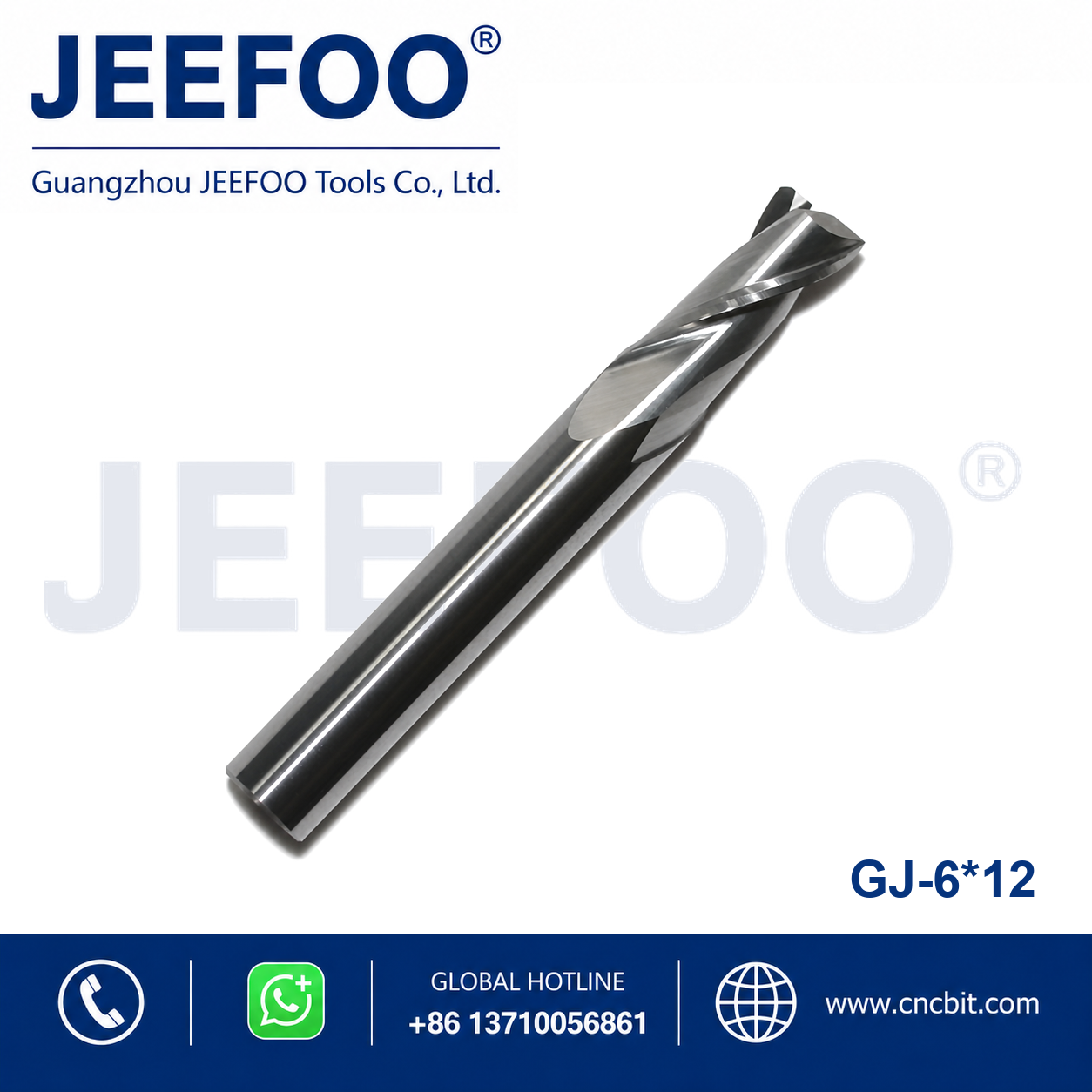 6x12 Two Spiral Flute Bits CNC router cutter