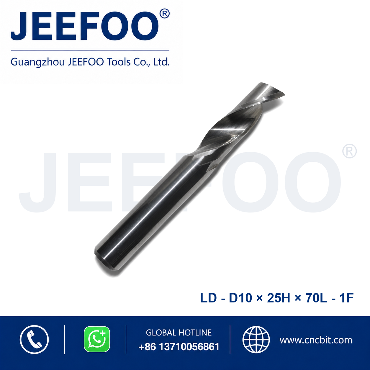 10x25Hx70L Aluminum Single Blade Cutter for aluminum machining