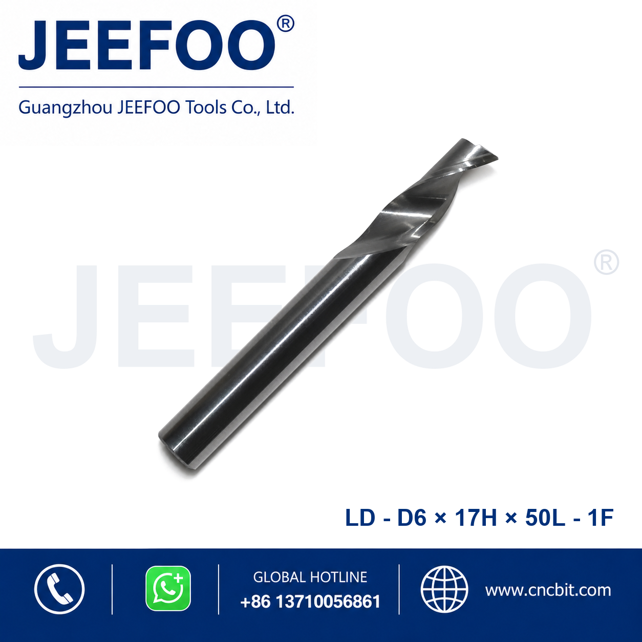 6x17Hx50L Aluminum Single Blade Cutter for aluminum machining