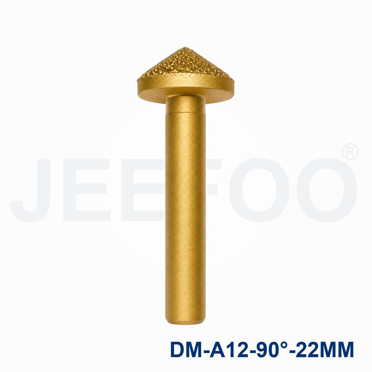 8mm Shank 90 Degree x22mm Brazed Diamond Conical Bit detail 1