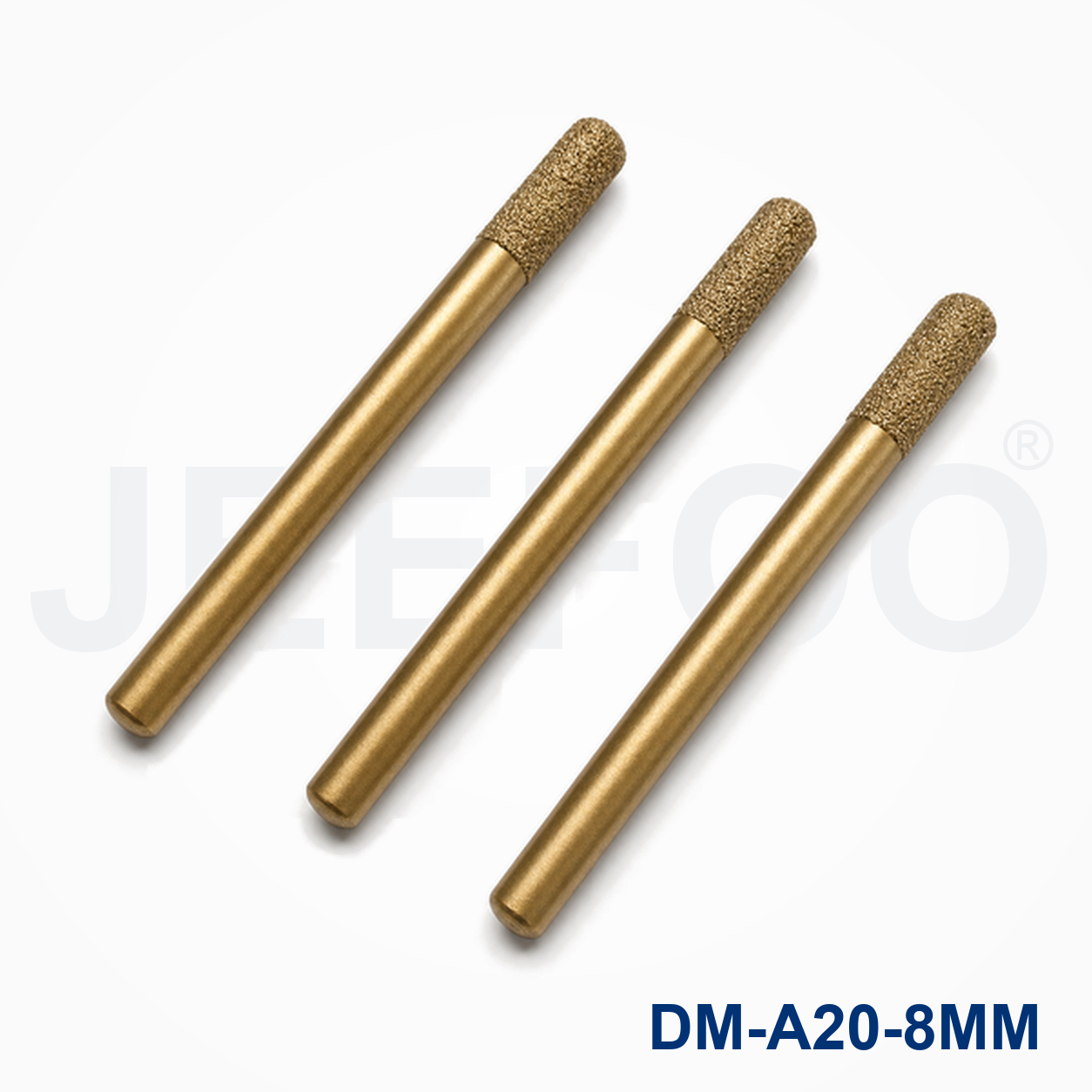 Extended 8mm Brazed Diamond Flat Bottom Stone Bit detail 2