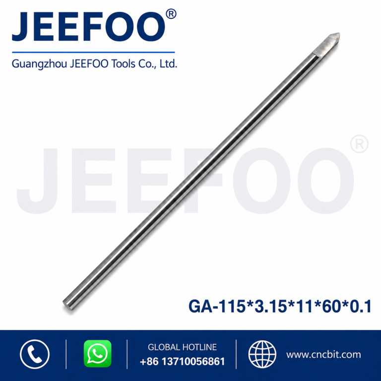115 * 3.15 * 11 * 60 * 0.1 Sold carbide flat bottom engraving / PCB Carving Cutters / Long Cutting Blade – Best CNC Tool product image