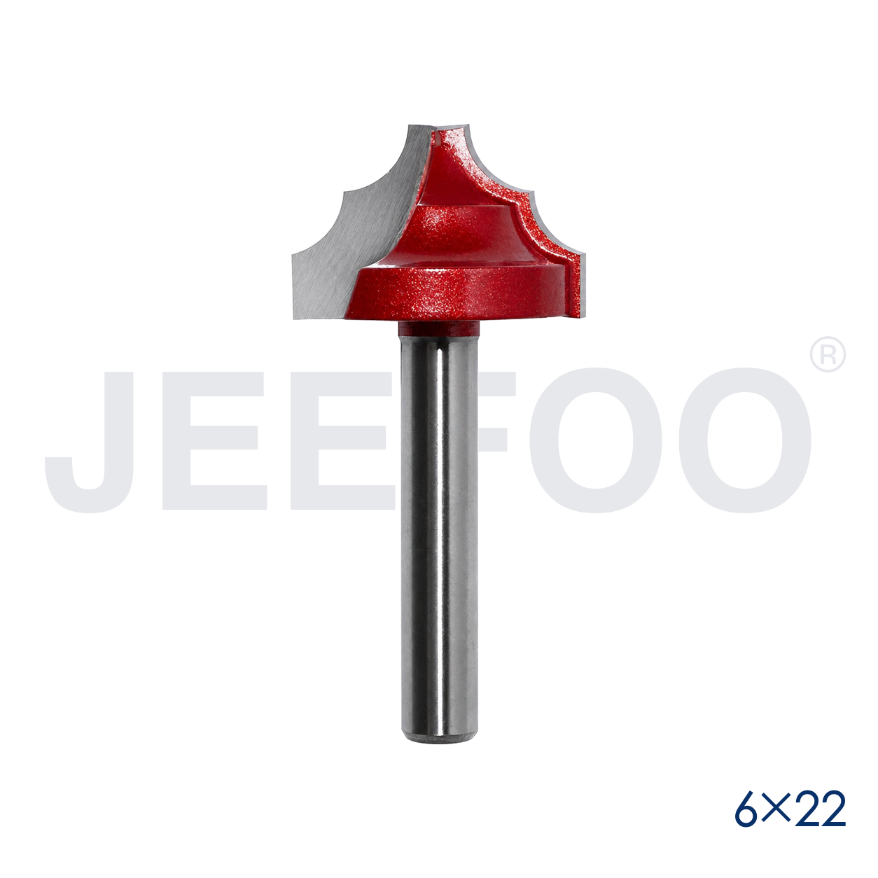 6x22 Type A Lace Knife Router Bit cutting detail