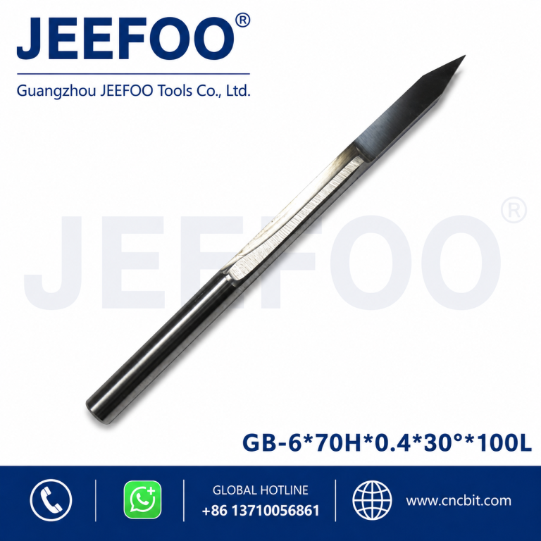 6x100Lx70Hx0.4x30 Best Precision Long Cel Flat Bottom Engraving Bit for Deep CNC Relief Carving product image