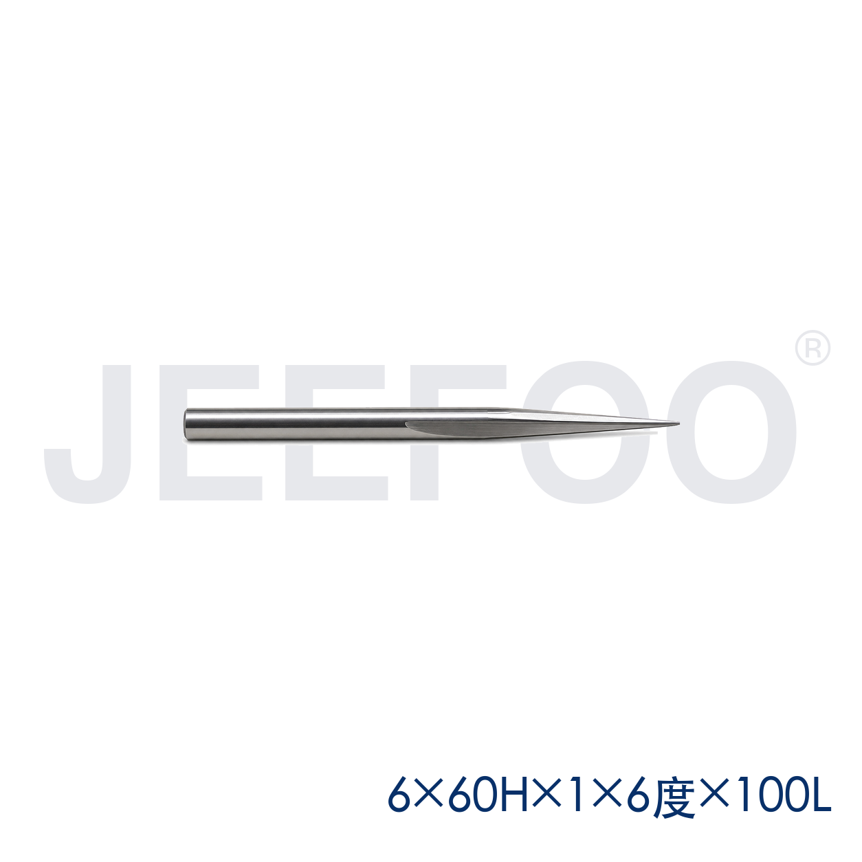 6x60Hx1.0x6x100L GE taper flat end mill dimensions B