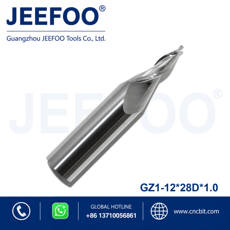 12x28Dx1.0 CNC Mini Word Acrylic Engraving End Mill for Acrylic Sign Making product image