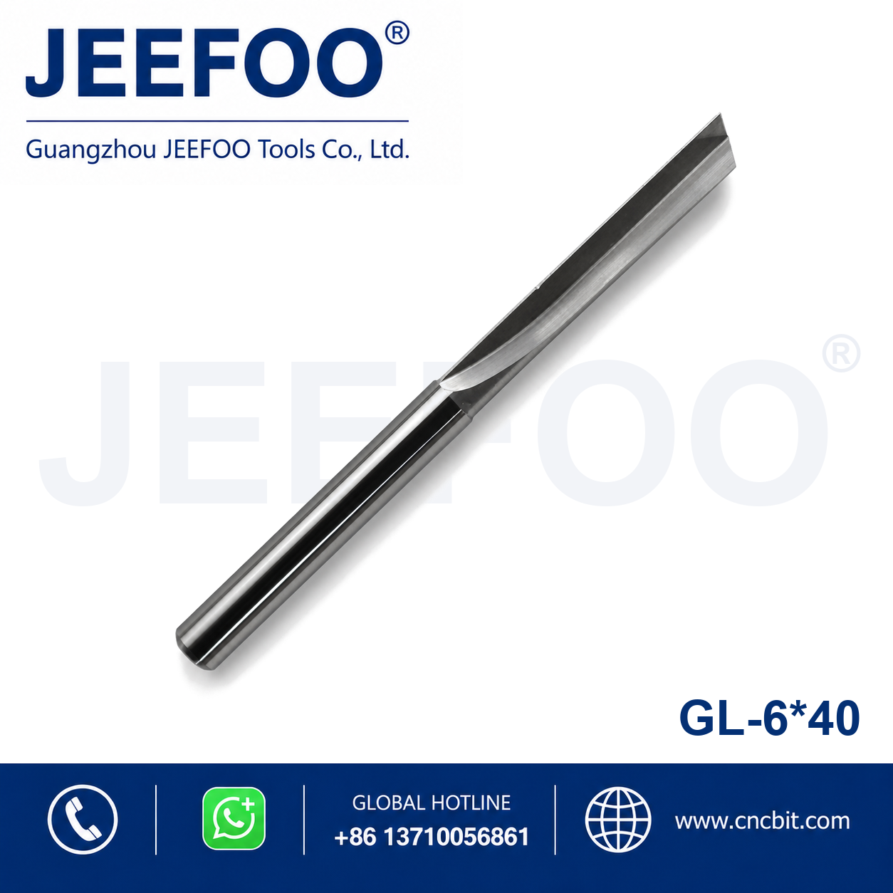 6x40 One Straight Flute Bits for CNC router