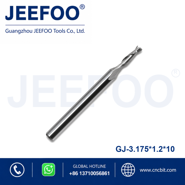 3.175x1.2x10 Two Spiral Flute Bits - CNC router bits with hot sell size according to customer required product image