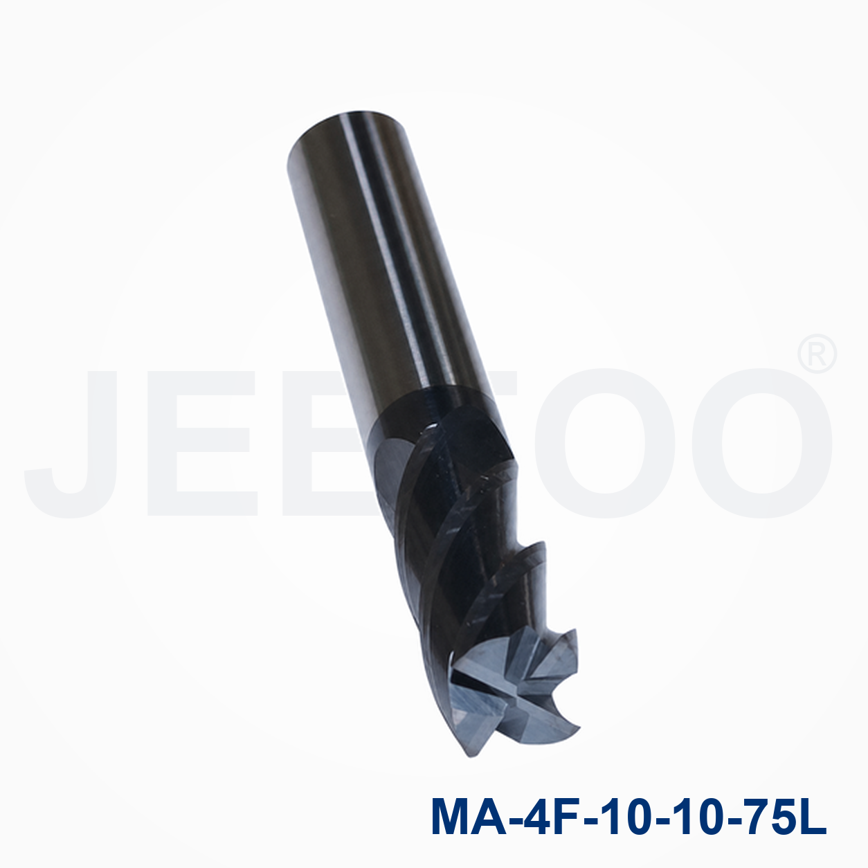 4Fx10x10x75L Solid Carbide Square End Mill machining detail