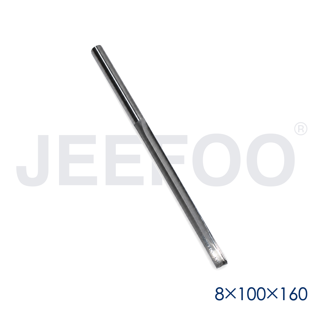 8x100x160 Two Straight Flute Bits detail B