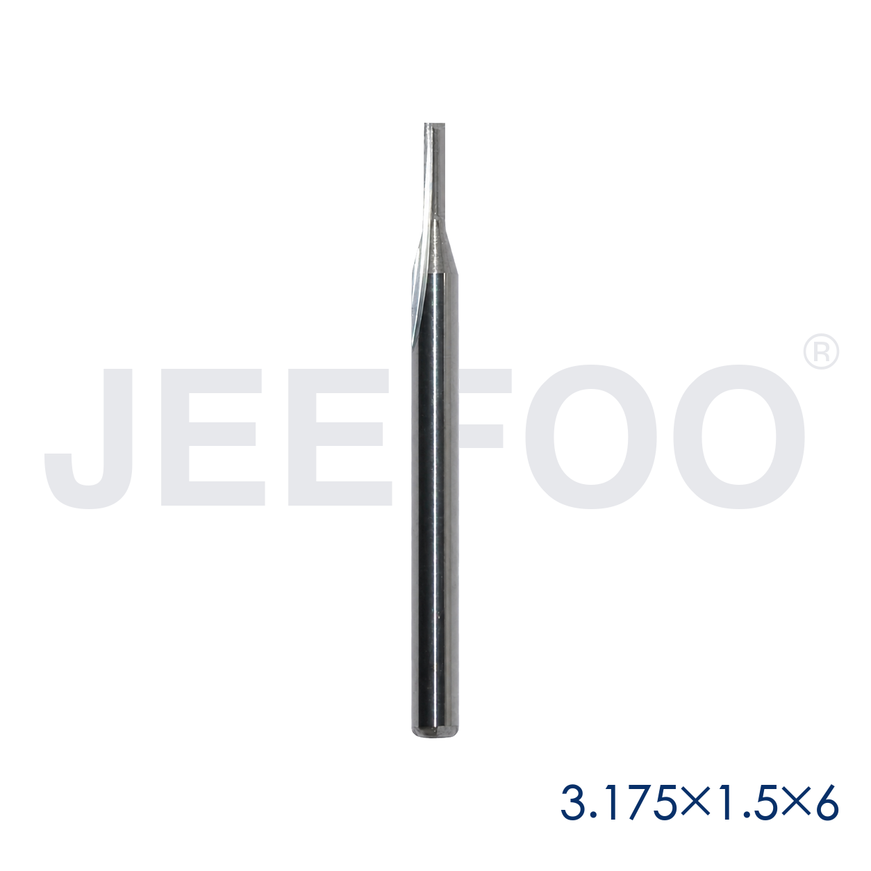 3.175x1.5x6 Two Straight Flute Bits detail A