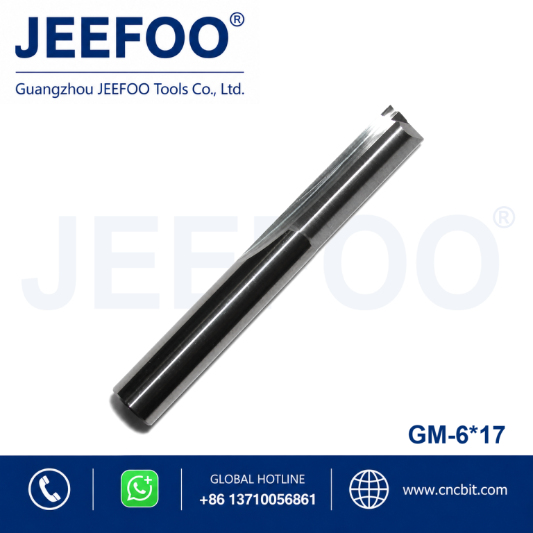 6x17 Industrial Straight Flute Double Bits, Durable High Speed Cutting Tools for CNC Machine product image