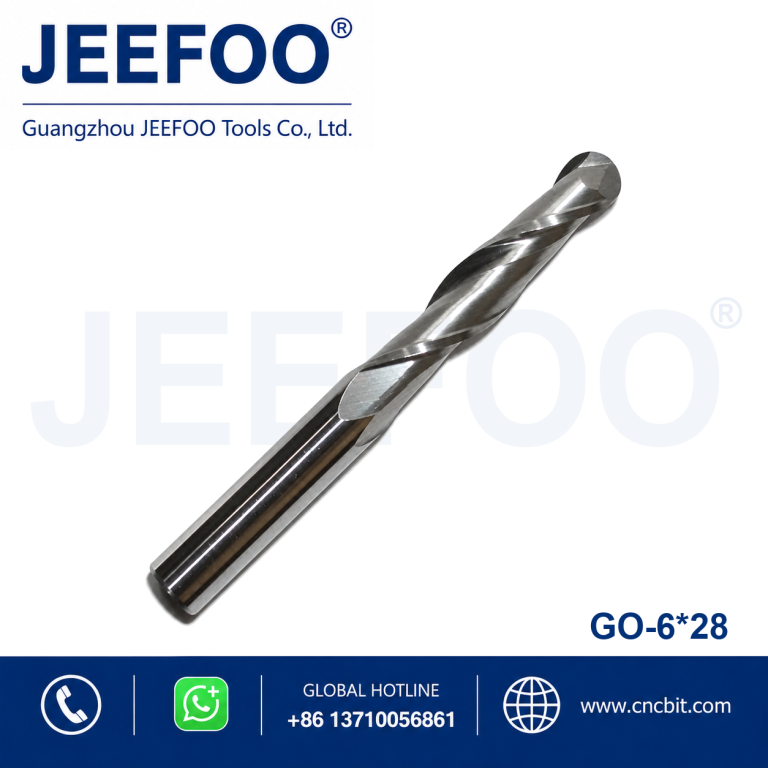 6x28 Two Flute Ball Nose End Mill for Smooth CNC Milling product image
