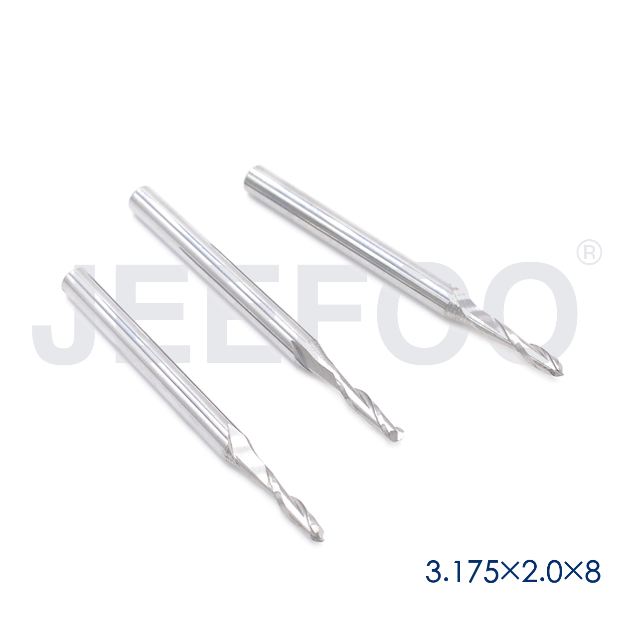 3.175x2.0x8 solid carbide ball nose cutter applications