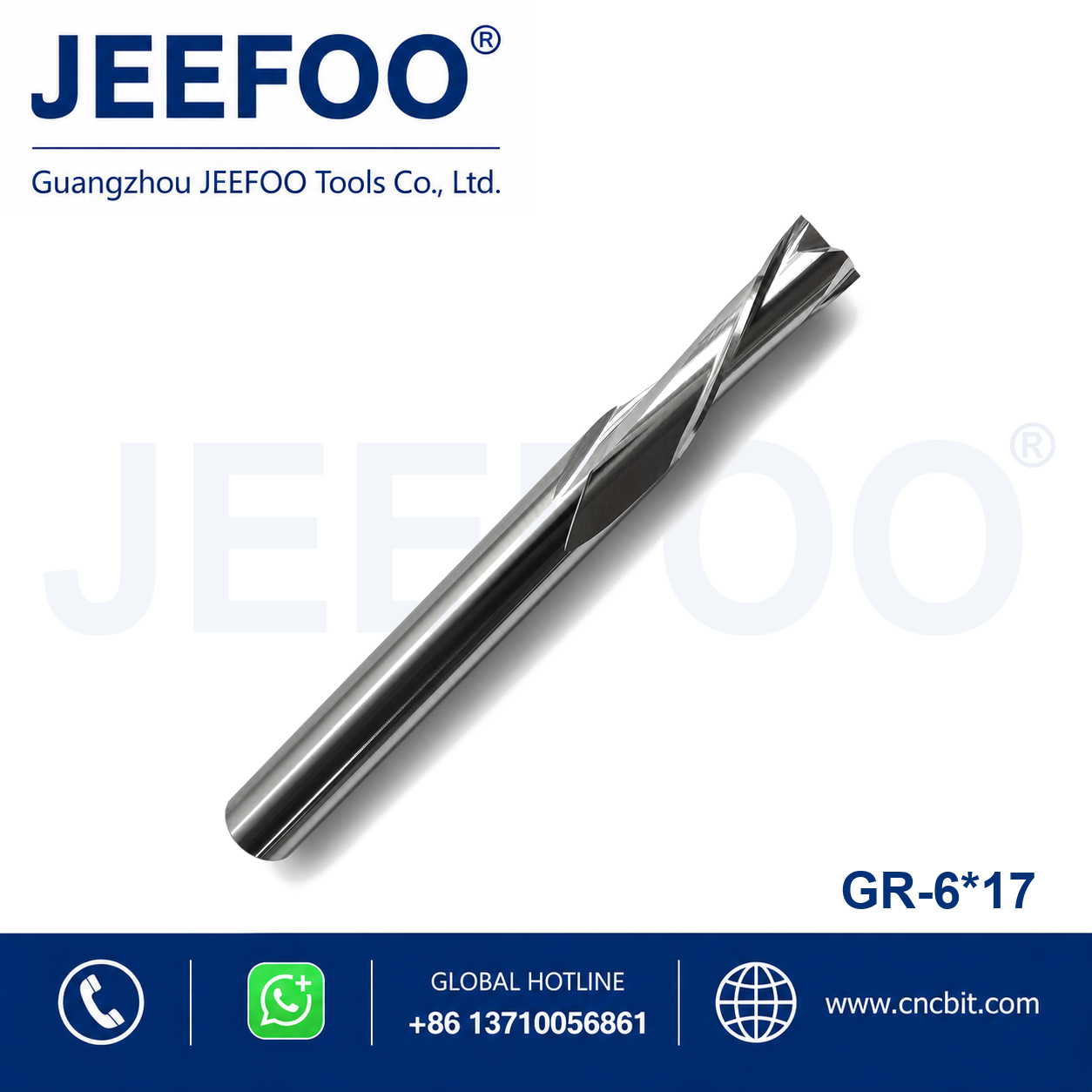 6x17 Down Cut Two Spiral Flute Bits product image