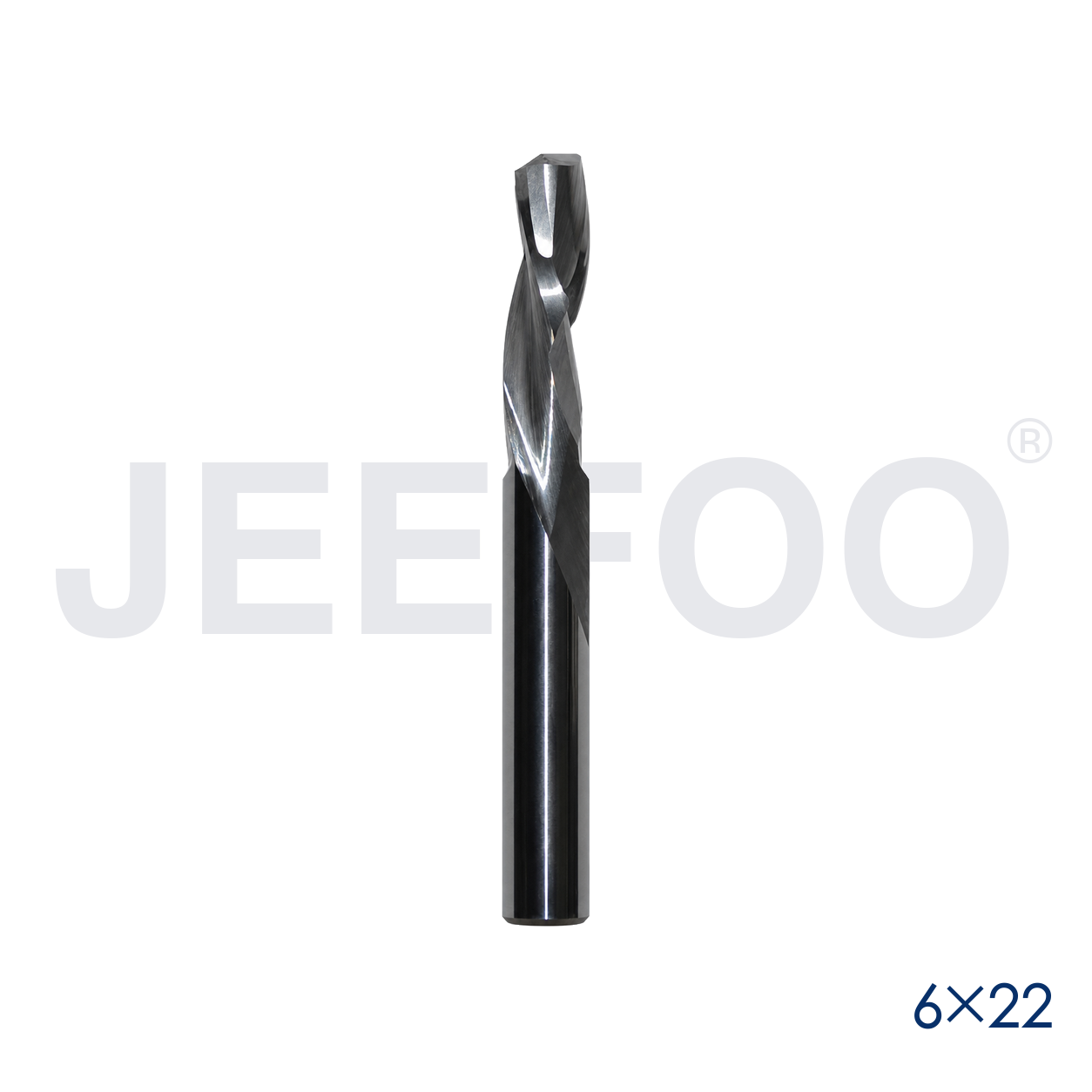 6x22 GT Single Flute Up Down Cut Spiral Bit detail A