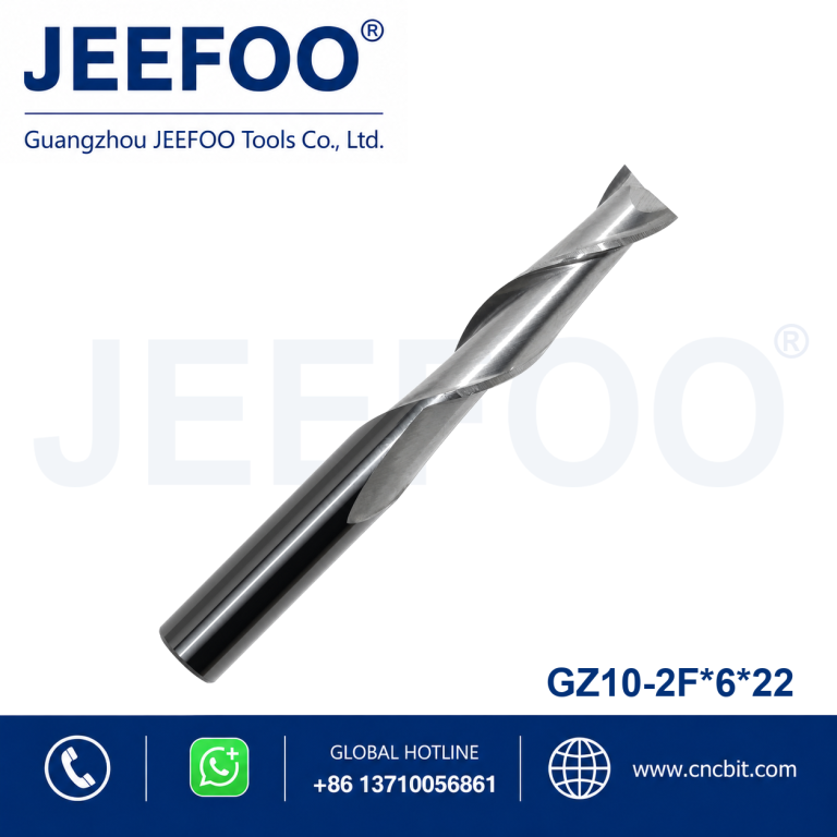 6x22 Double Flute Single Passage Spiral End Mill for Wood product image