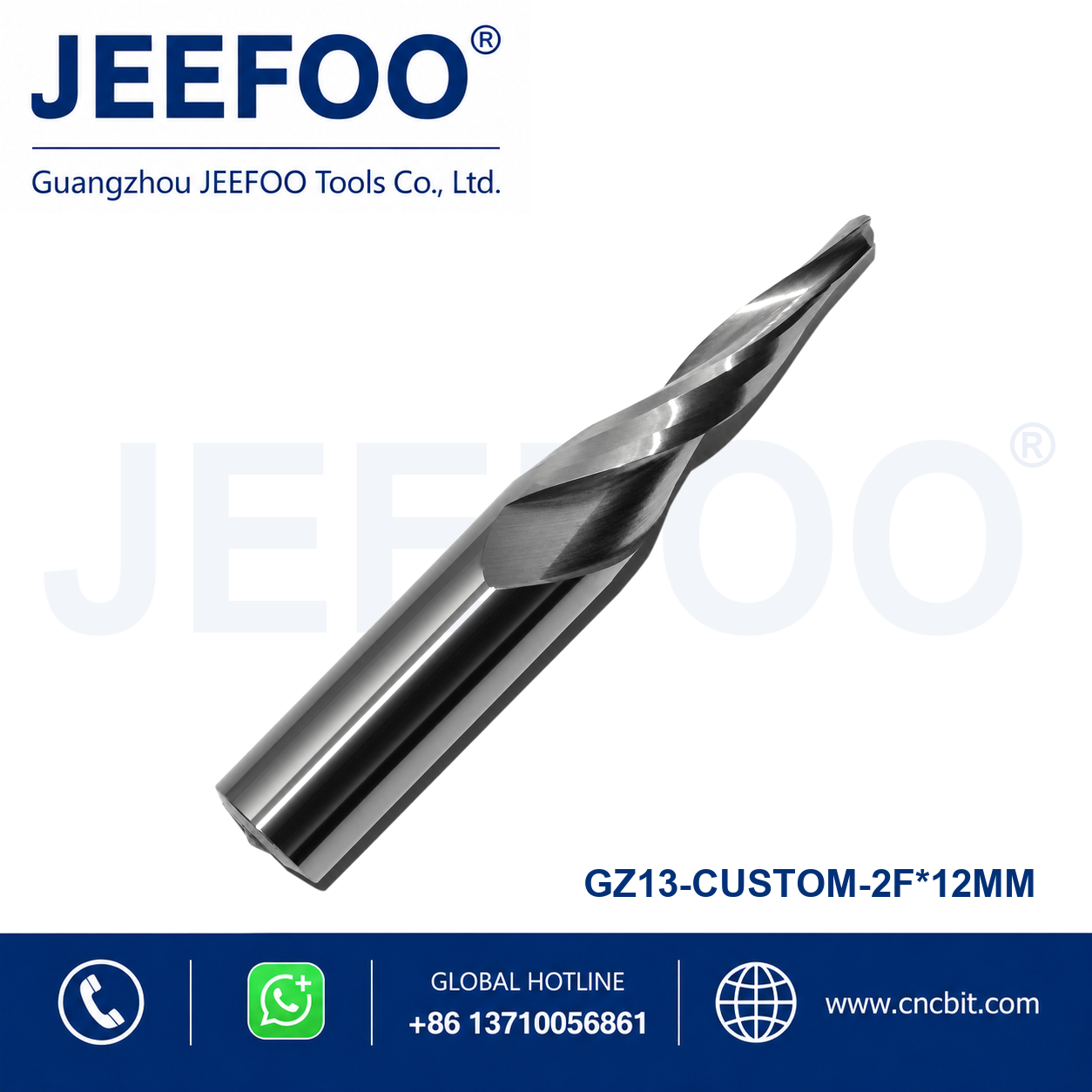 non-standard two flute spiral bit 12mm