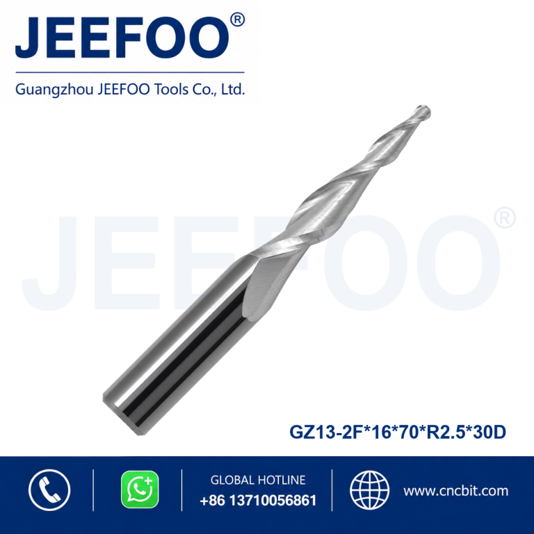 16x70xR2.5x30°x125 Imported Two Flute Taper Ball Nose End Mill product image