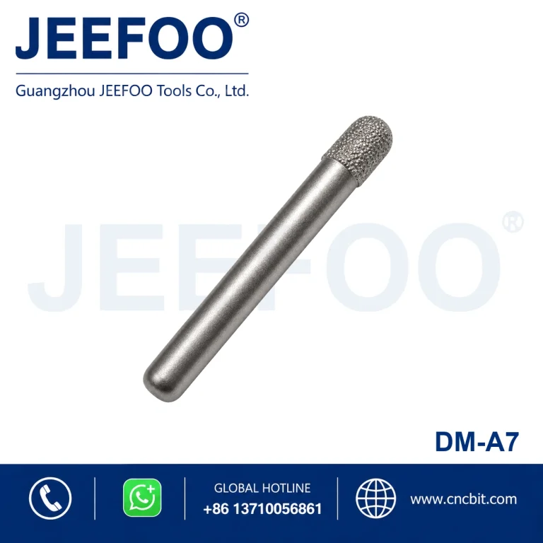 8mm Brazed Diamond Ball Nose Stone Bit product image