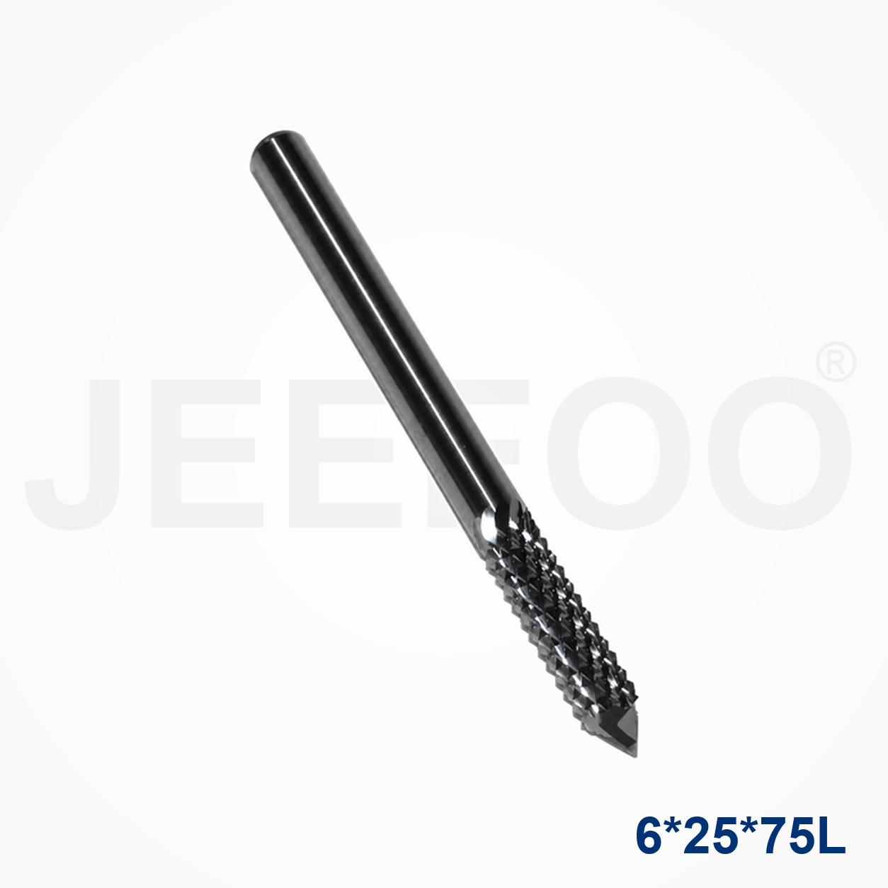 XE 6x25x75 PCB Router Bit detail 2