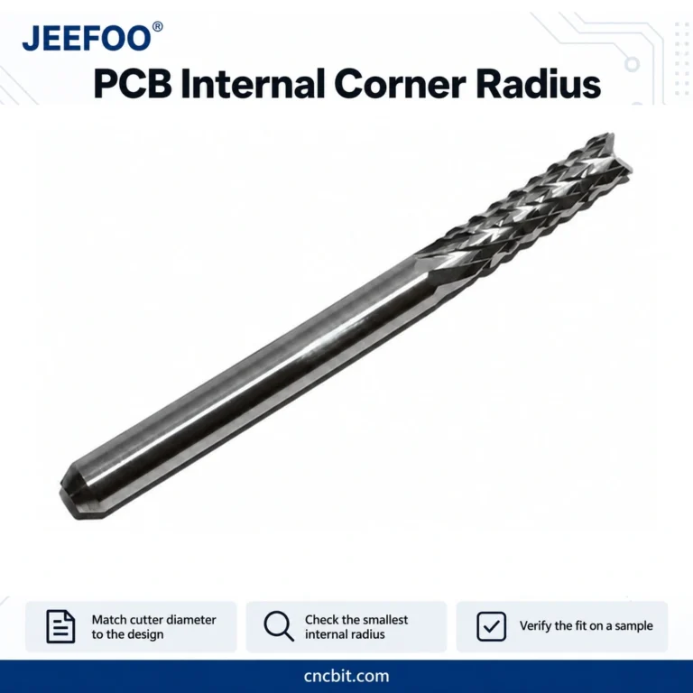 PCB Router Bit Diameter and Internal Corner Radius Explained